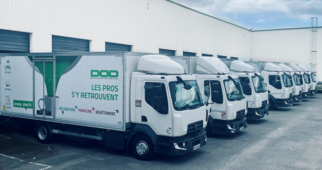 Camions pour les livraisons des commandes aux clients